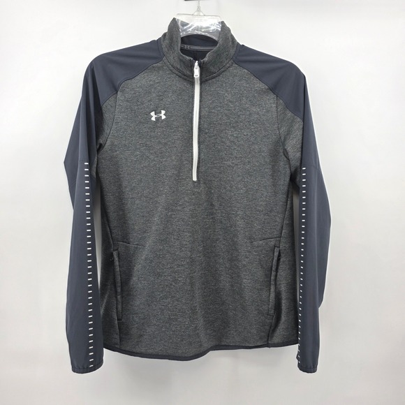Under Armour Jackets & Blazers - Under Armour Qualifer Hybrid 1/2 Zip Long Sleeve War-Up Gray Womens XL